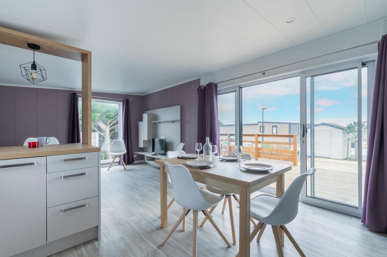 Beau Chalet Pour 4 Pers - Acces Piscine Chauffee Brétignolles-sur-Mer Exteriör bild