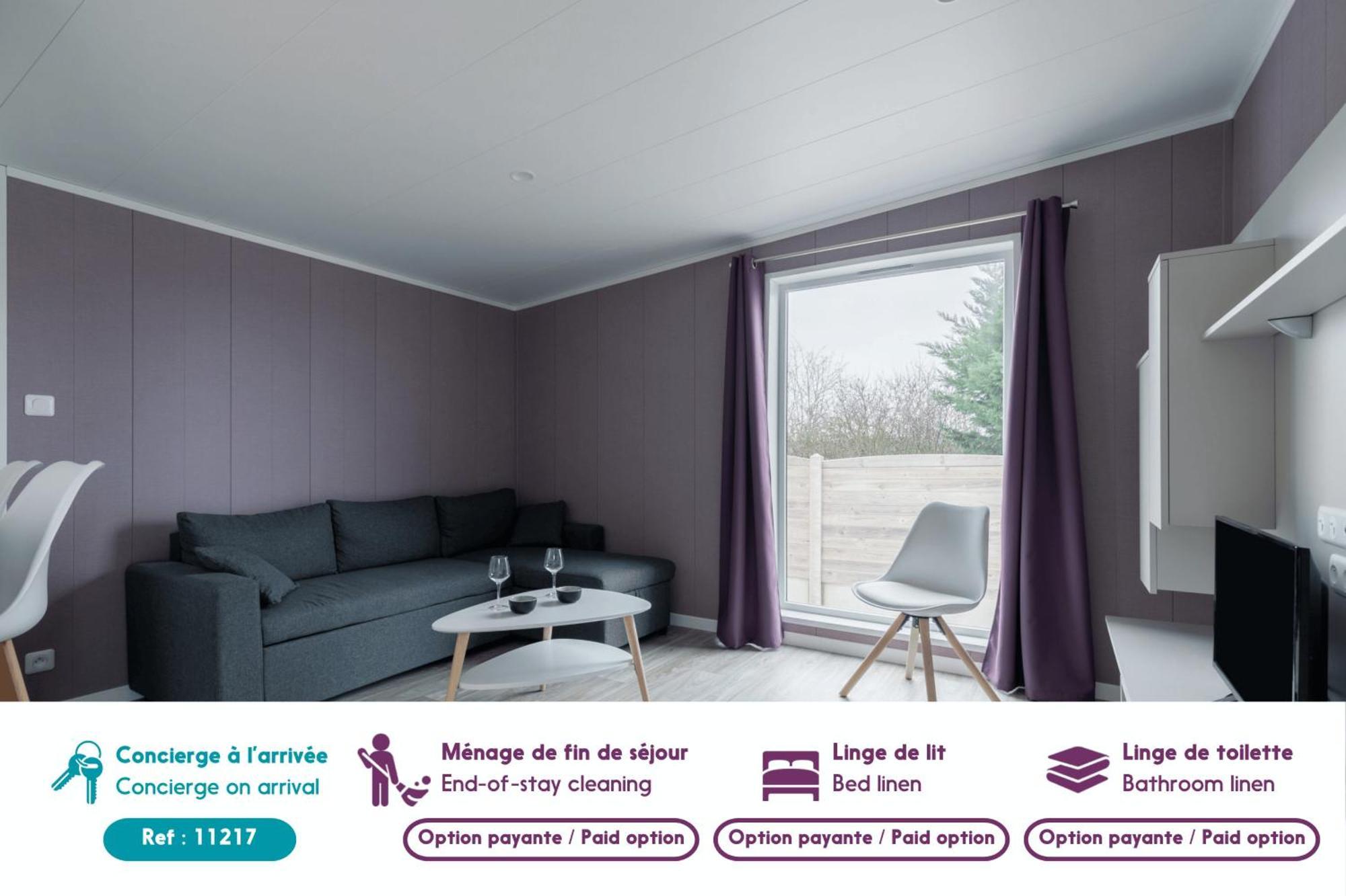 Beau Chalet Pour 4 Pers - Acces Piscine Chauffee Brétignolles-sur-Mer Exteriör bild