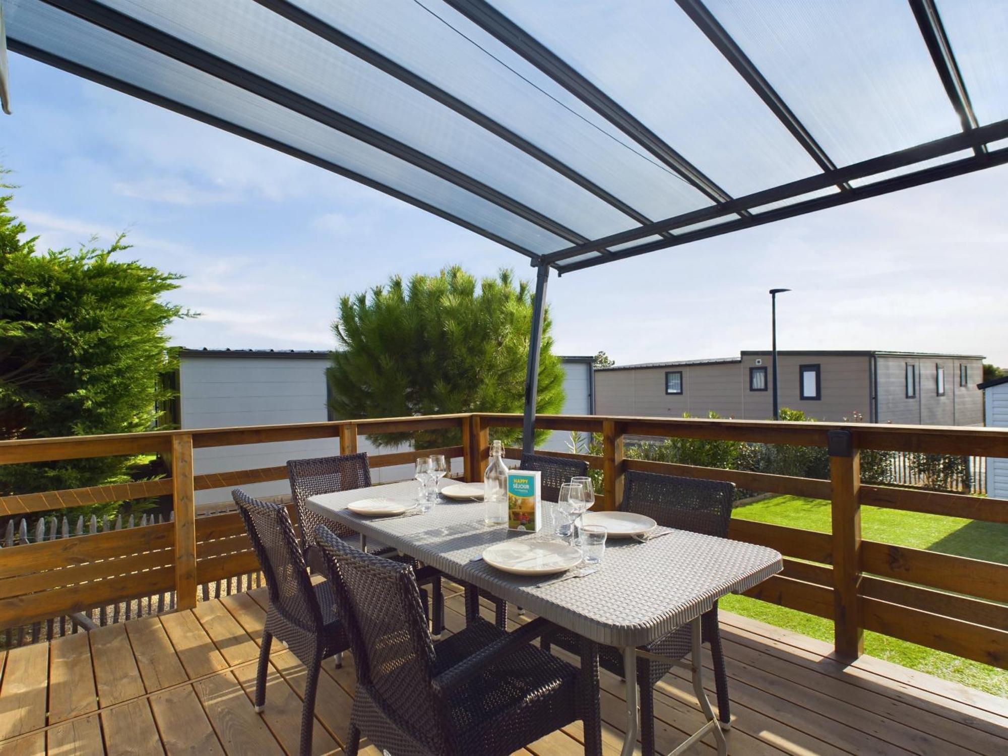 Beau Chalet Pour 4 Pers - Acces Piscine Chauffee Brétignolles-sur-Mer Exteriör bild