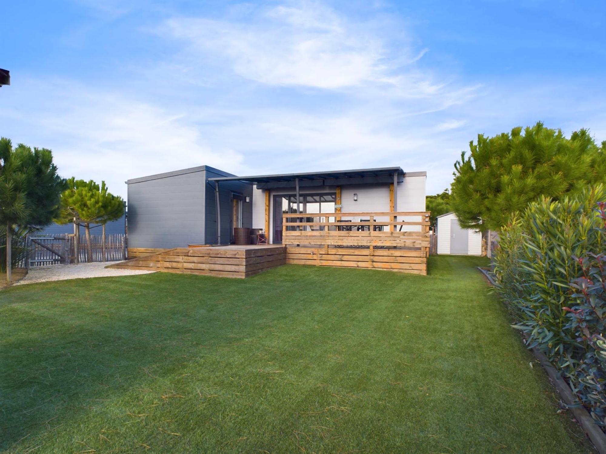 Beau Chalet Pour 4 Pers - Acces Piscine Chauffee Brétignolles-sur-Mer Exteriör bild