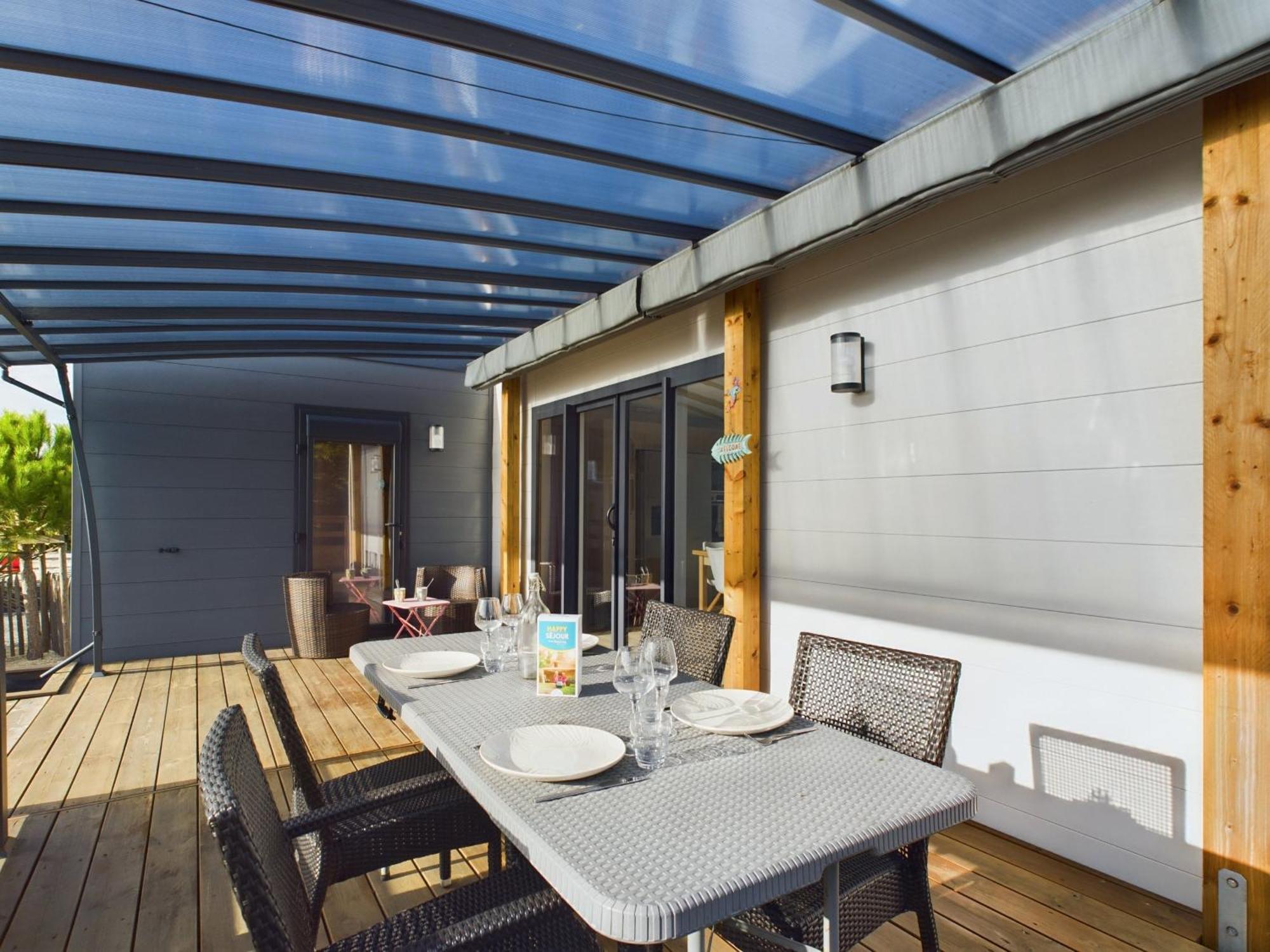 Beau Chalet Pour 4 Pers - Acces Piscine Chauffee Brétignolles-sur-Mer Exteriör bild